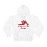 Wrestling Grandpa with College Wrestling Graphic Hoodie
