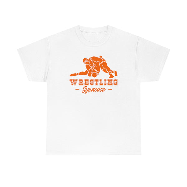 Wrestling Syracuse with College Wrestling Graphic T-Shirt