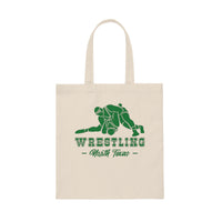 Wrestling North Texas with College Wrestling Graphic Canvas Tote Bag