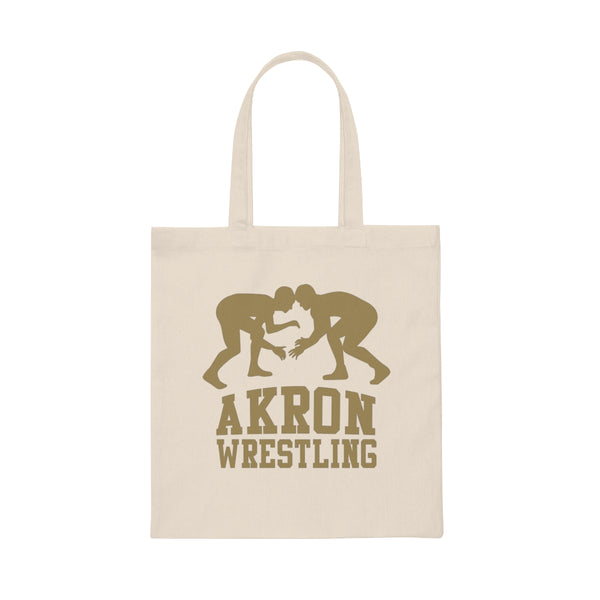 Akron Wrestling Canvas Tote Bag