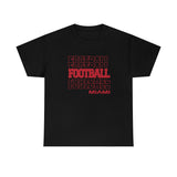 Football Miami (OH) in Modern Stacked Lettering