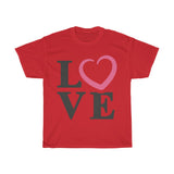 Love with Heart Valentines T-Shirt T-Shirt with free shipping - TropicalTeesShop