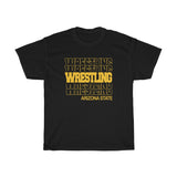 Wrestling Arizona State in Modern Stacked Lettering