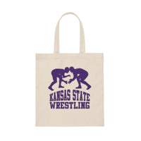 Kansas State Wrestling Canvas Tote Bag