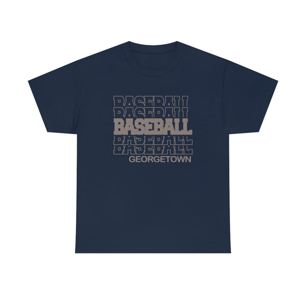 Baseball Georgetown in Modern Stacked Lettering