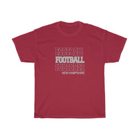 Football New Hampshire in Modern Stacked Lettering