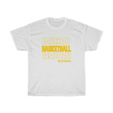 Basketball Iowa in Modern Stacked Lettering