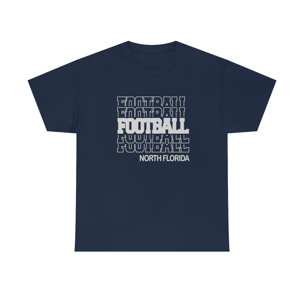 Football North Florida in Modern Stacked Lettering