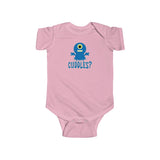 Cuddles with Cute Blue Monster Baby Onesie Infant Toddler Bodysuit for Boys or Girls
