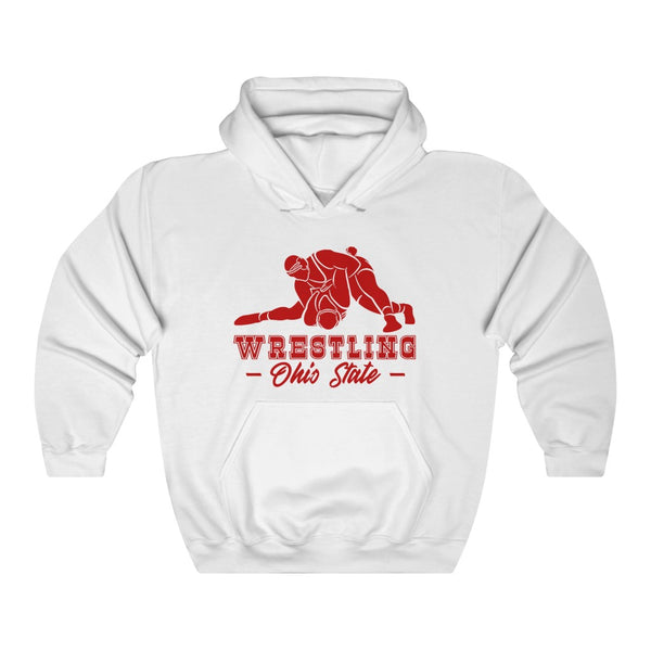Wrestling Ohio State with College Wrestling Graphic Hoodie