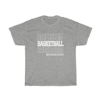 Basketball Michigan State in Modern Stacked Lettering