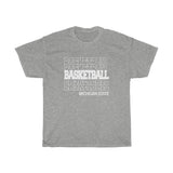 Basketball Michigan State in Modern Stacked Lettering