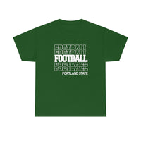 Football Portland State in Modern Stacked Lettering