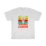 Virginia Lacrosse Paintbrush Strokes T-Shirt T-Shirt with free shipping - TropicalTeesShop