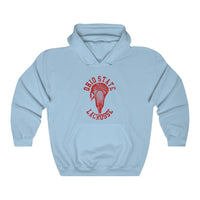 Ohio State Lacrosse With Red Lacrosse Head Hoodie