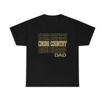Cross Country Dad in Modern Stacked Lettering T-Shirt