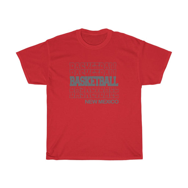 Basketball New Mexico in Modern Stacked Lettering