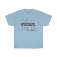 Basketball New Mexico in Modern Stacked Lettering