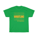 Wrestling Pittsburgh in Modern Stacked Lettering