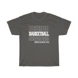 Basketball Brooklyn in Modern Stacked Lettering