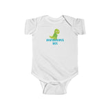 Green Babysaurus Rex Dinosaur Onesie Infant Bodysuit for Baby Boys or Girls