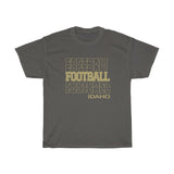 Football Idaho in Modern Stacked Lettering