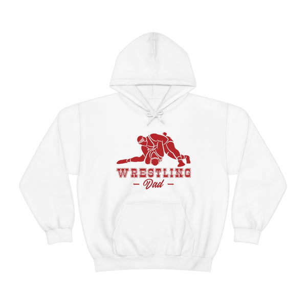Wrestling Dad with College Wrestling Graphic Hoodie
