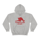 Wrestling Grandpa with College Wrestling Graphic Hoodie