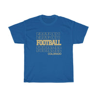 Football Colorado in Modern Stacked Lettering