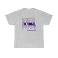 Football Louisiana State in Modern Stacked Lettering