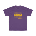 Basketball Albany in Modern Stacked Lettering