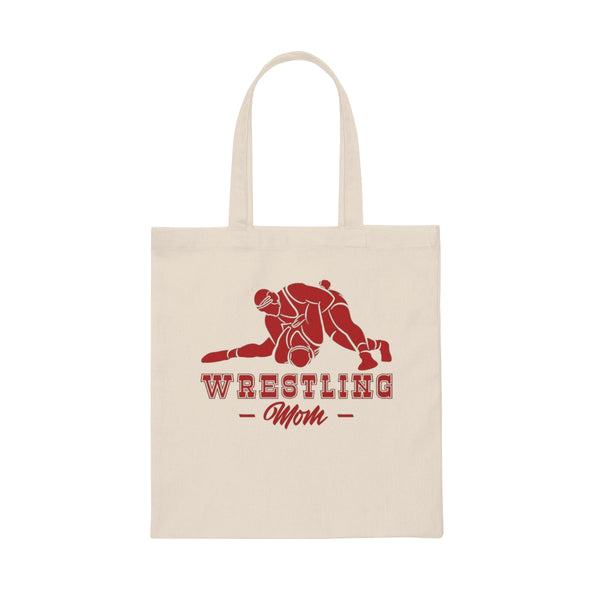 Wrestling Mom Canvas Tote Bag