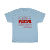 Basketball Louisville in Modern Stacked Lettering