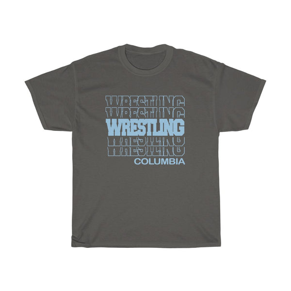 Wrestling Columbia in Modern Stacked Lettering