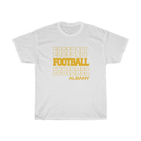 Football Albany in Modern Stacked Lettering