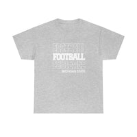 Football Michigan State in Modern Stacked Lettering