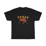 Texas with Longhorn Bull T-Shirt