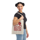 Dixie State Wrestling Canvas Tote Bag