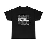 Football North Florida in Modern Stacked Lettering