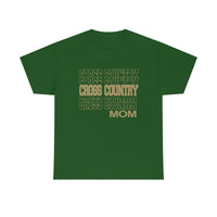Cross Country Mom in Modern Stacked Lettering T-Shirt