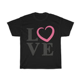 Love with Heart Valentines T-Shirt T-Shirt with free shipping - TropicalTeesShop
