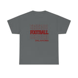 Football Oklahoma in Modern Stacked Lettering