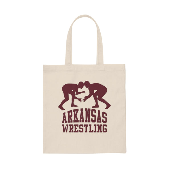Arkansas Wrestling Canvas Tote Bag