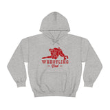 Wrestling Dad with College Wrestling Graphic Hoodie