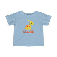 Yellow Babysaurus Dinosaur Baby Infant Tee Shirt for Boys or Girls
