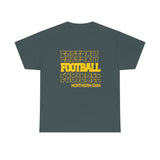 Football Northern Iowa in Modern Stacked Lettering T-Shirt