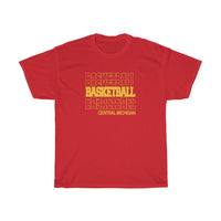 Basketball Central Michigan in Modern Stacked Lettering