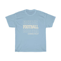 Football Connecticut in Modern Stacked Lettering