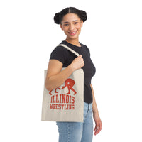 Illinois Wrestling Canvas Tote Bag