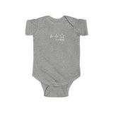 Texas Cowboy Heartbeat with Lonestar, Its In My DNA Baby Onesie Infant Bodysuit for Boys or Girls
